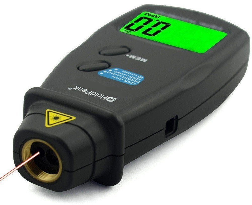 Drehzahlmesser (Umdrehungsmesser, Tachometer), Laser und Kontakt