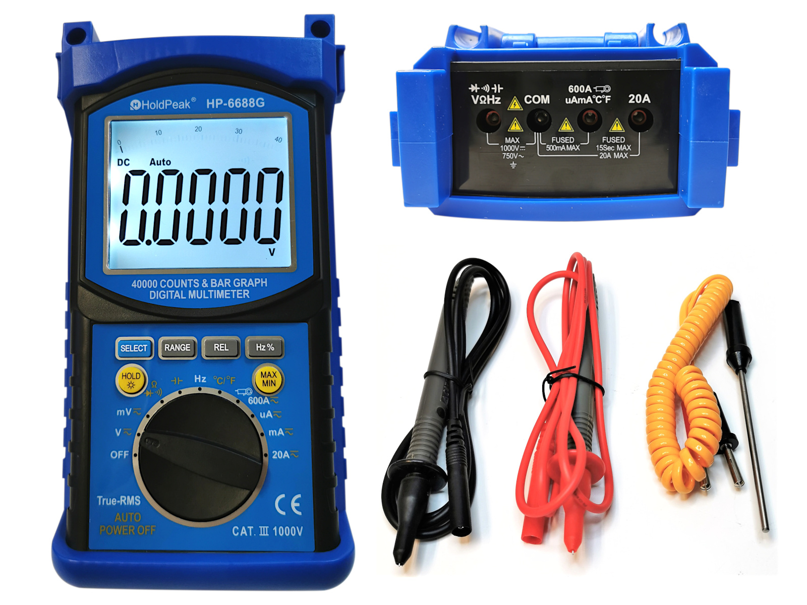 Multimeter mit True RMS, 40.000 Counts, extra robust