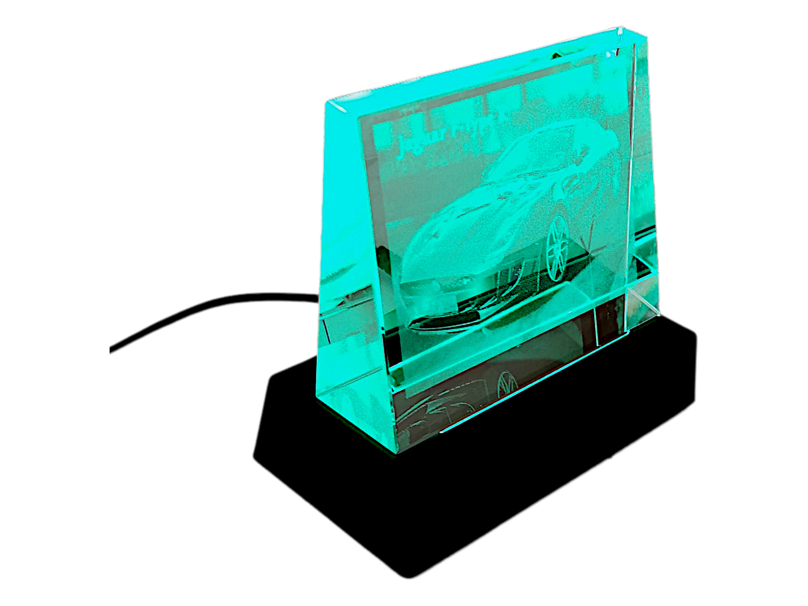 Personalisiertes 2D Kristall-Glasfoto 105x80x30