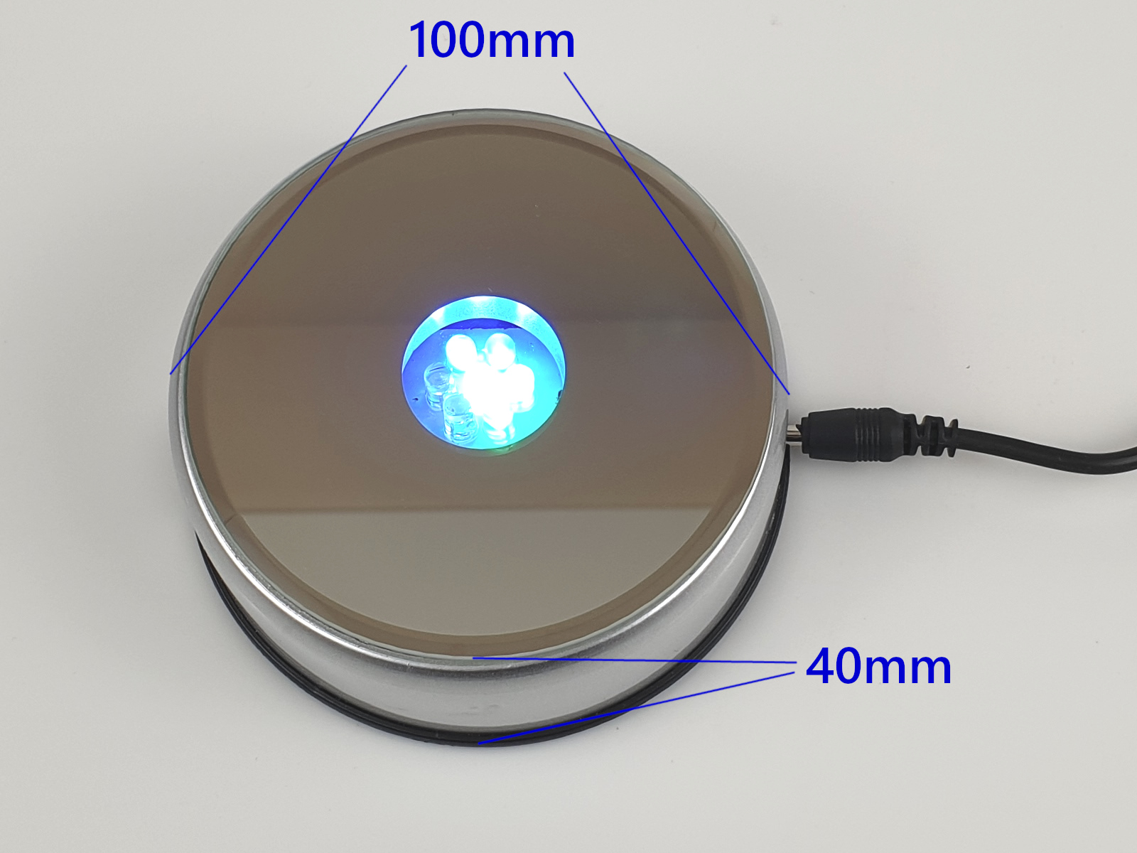 LED Untersetzer mit Stopp - Licht Sockel Ufo - Farbwechsellicht mit Stop -  zur Beleuchtung von Dekostücken - Steinfreuden