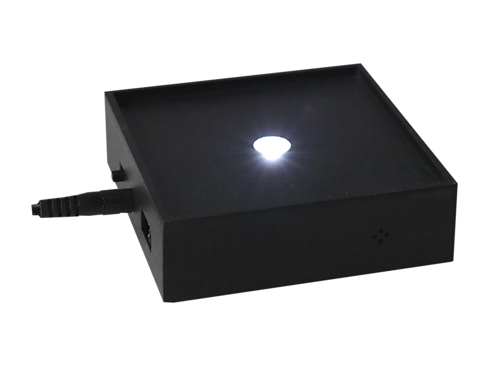 Sockel Aluminium 5W LED MP3-Player 95x95x32 Weiss
