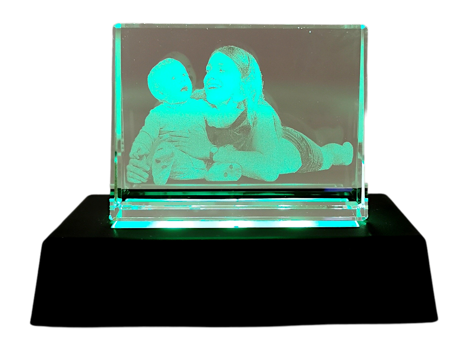 Personalisiertes 2D Kristall-Glasfoto 80x60x24mm