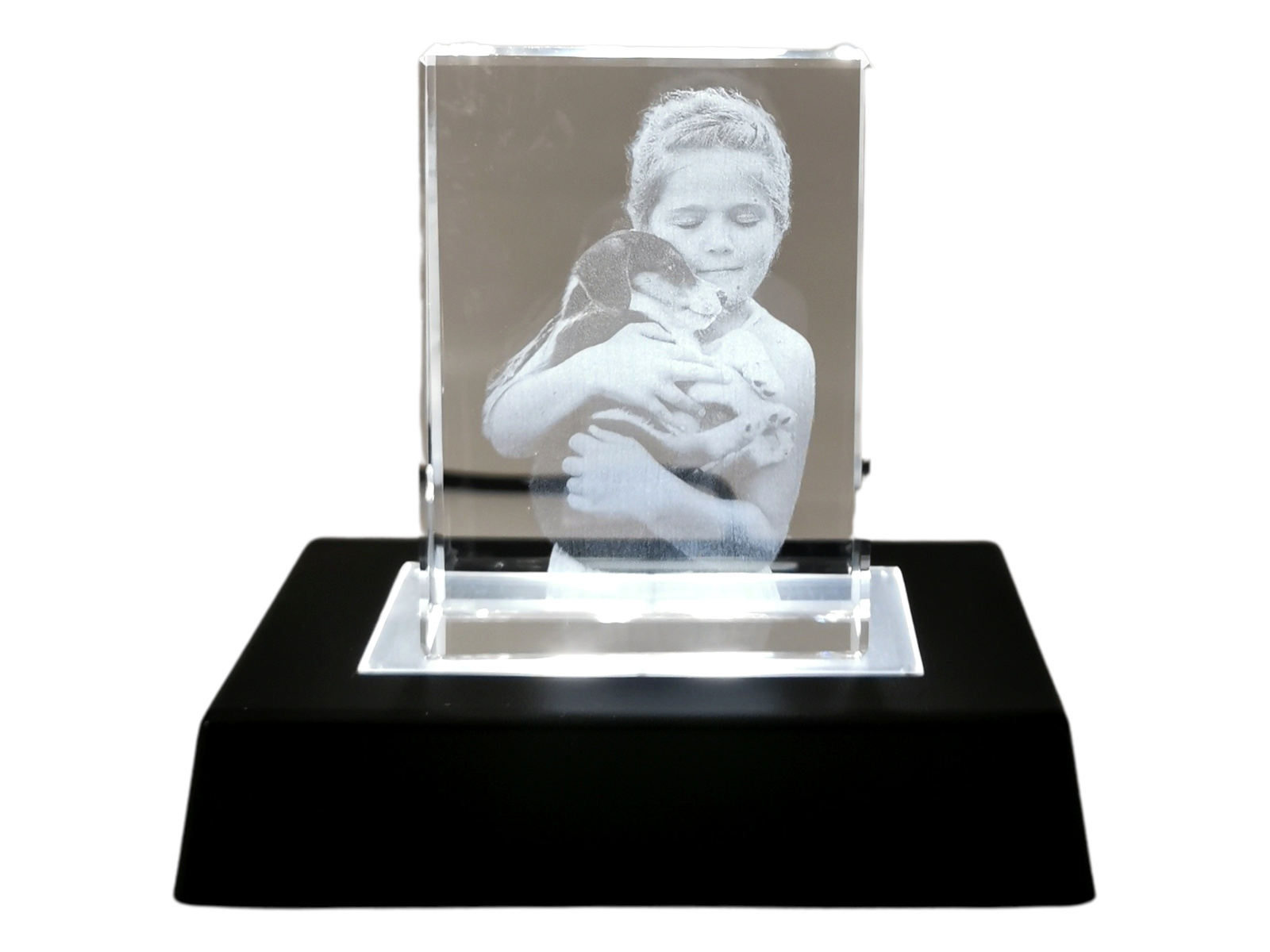 Personalisiertes 2D Kristall-Glasfoto 60x80x24mm