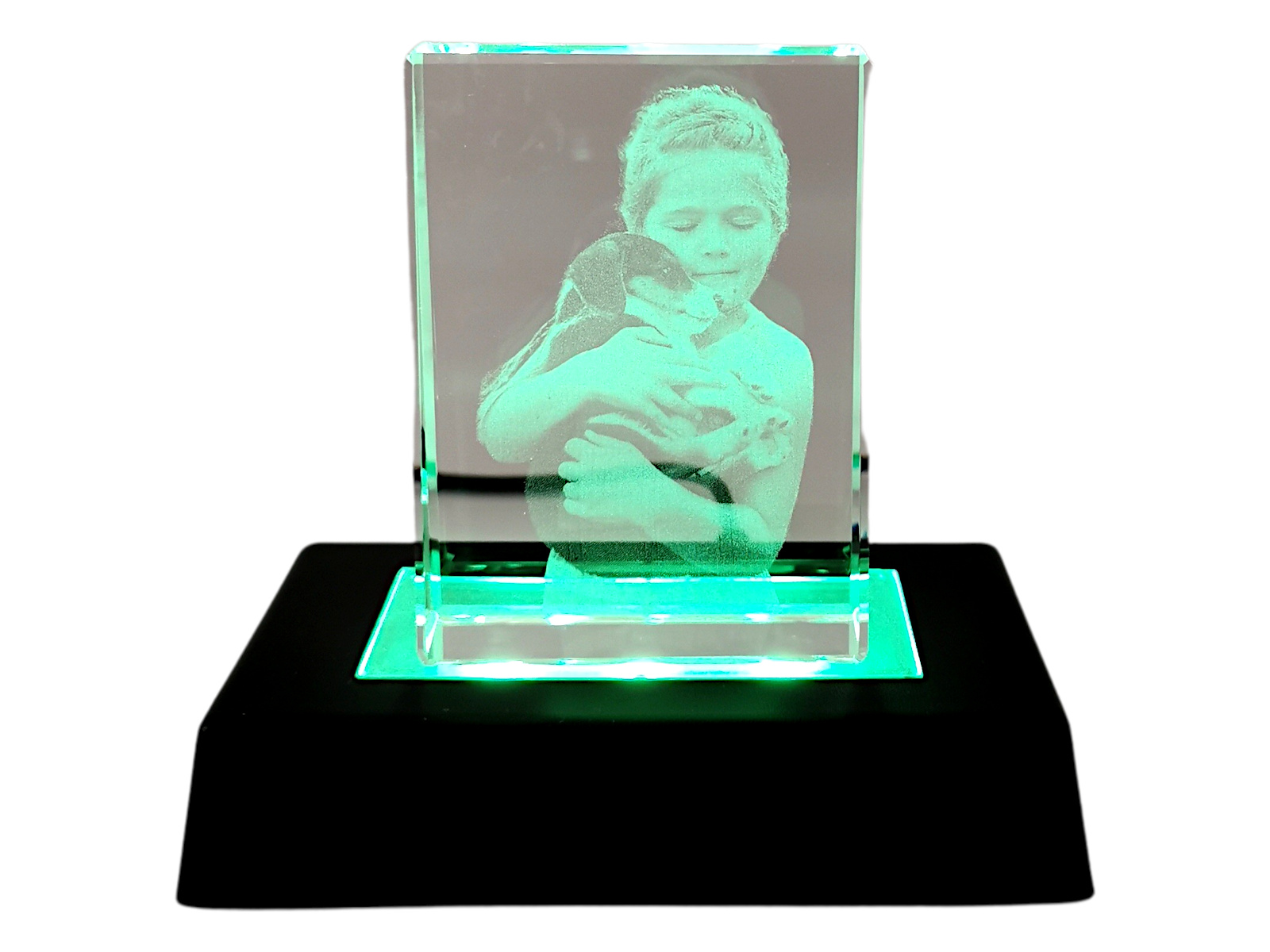 Personalisiertes 2D Kristall-Glasfoto 60x80x24mm