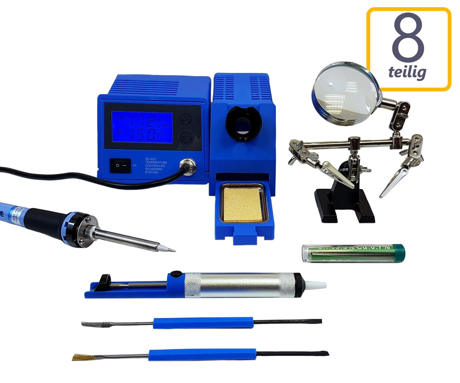 Digital Soldering Station ESD with accessories